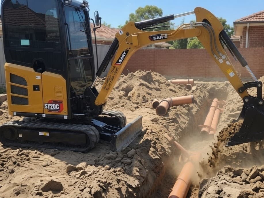 SANY SY20C on job site